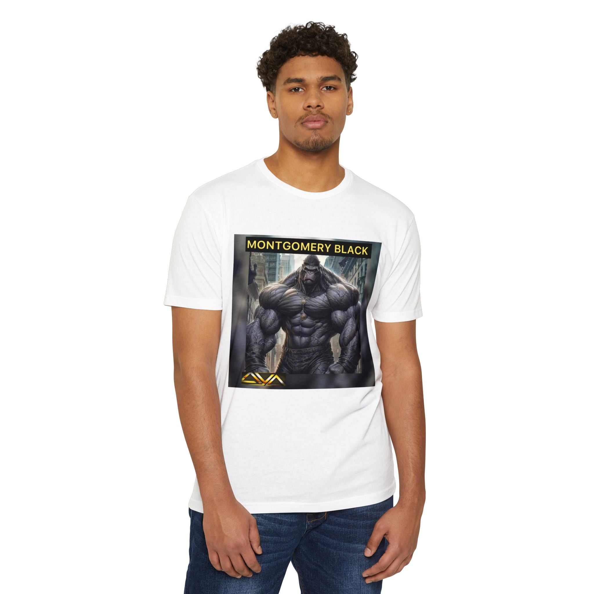 Montgomery Black Graphic T-Shirt - Bold Art for Trendsetters