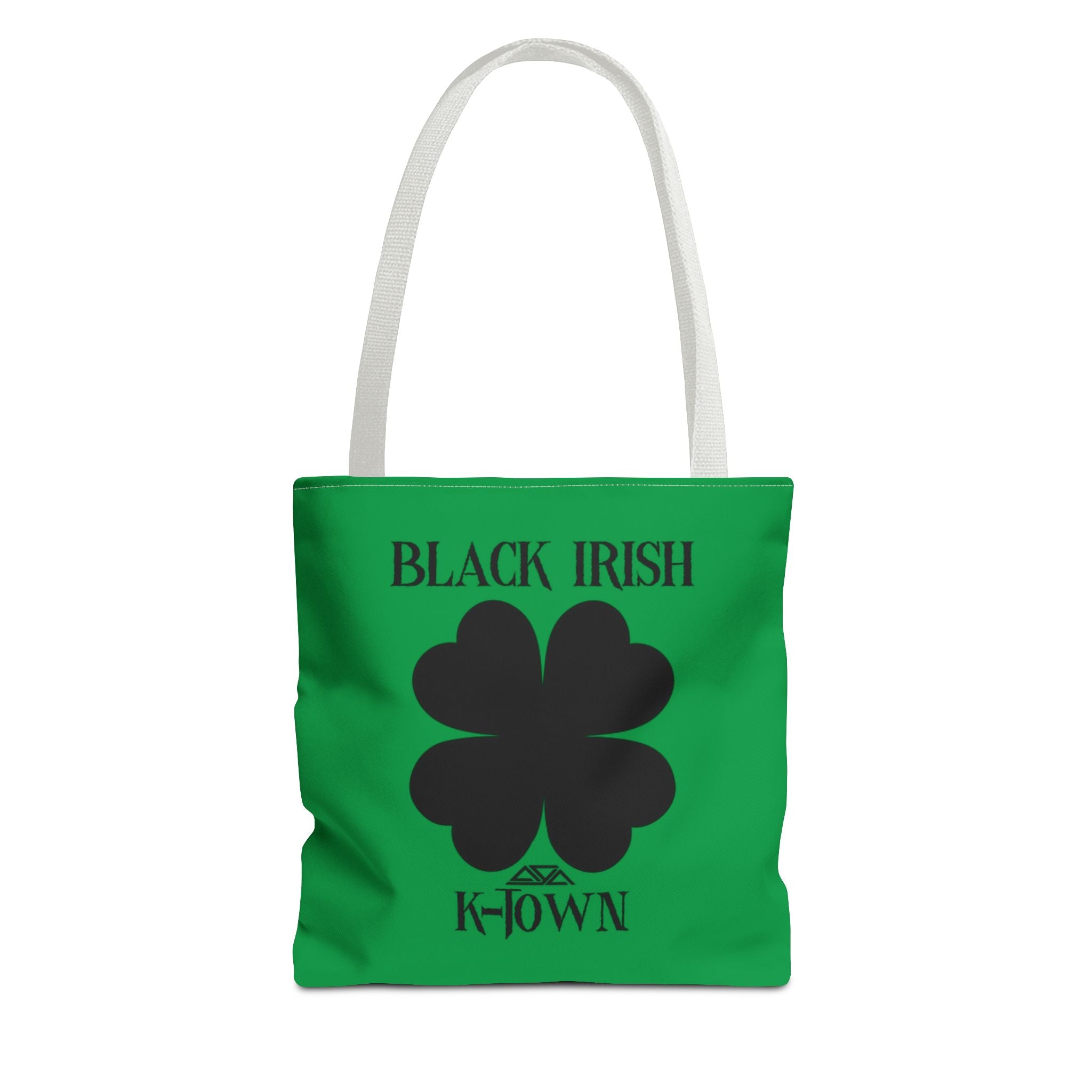 Black Irish K-Town St. Patrick's Day Tote Bag - Fun Green Shamrock Design