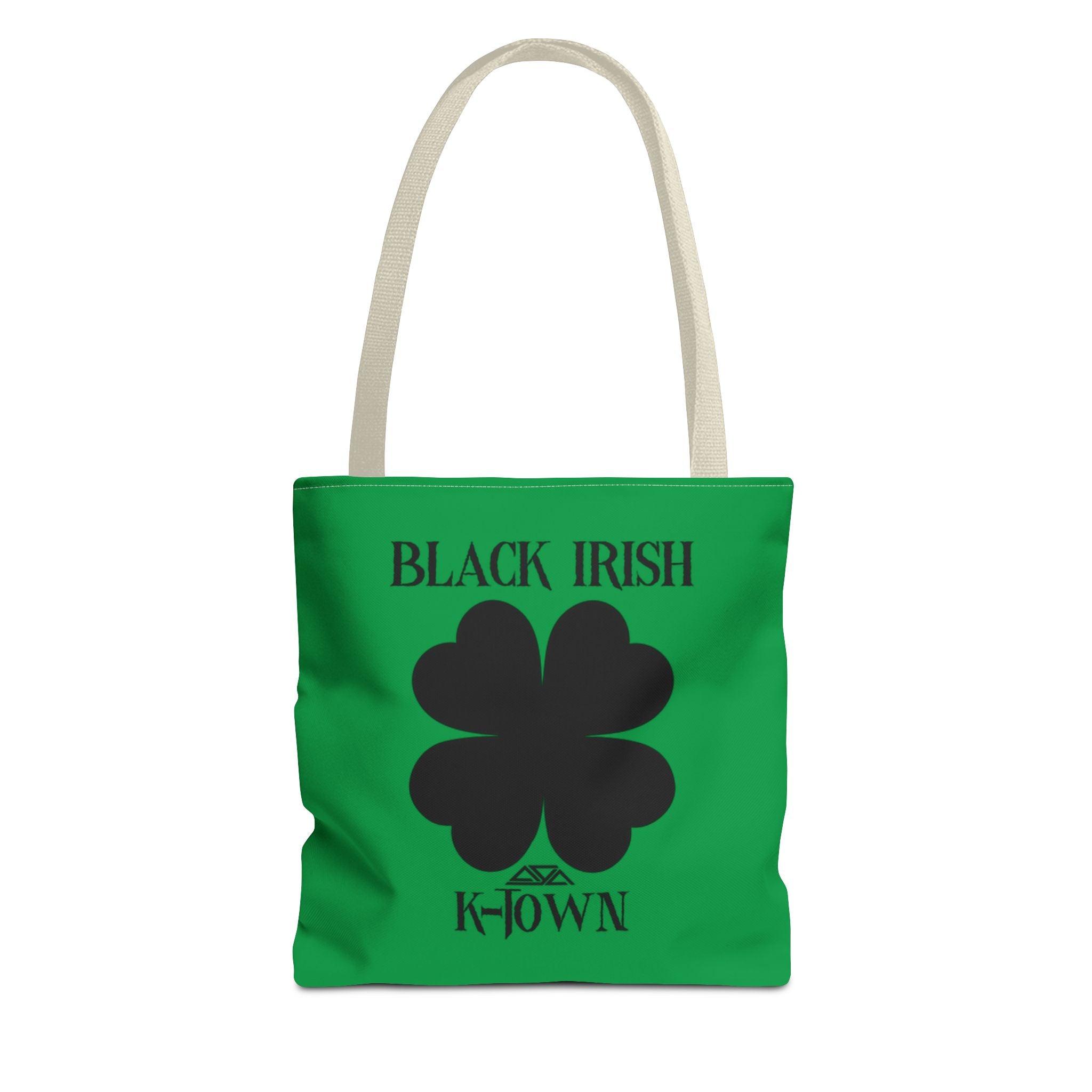 Black Irish K-Town St. Patrick's Day Tote Bag - Fun Green Shamrock Design