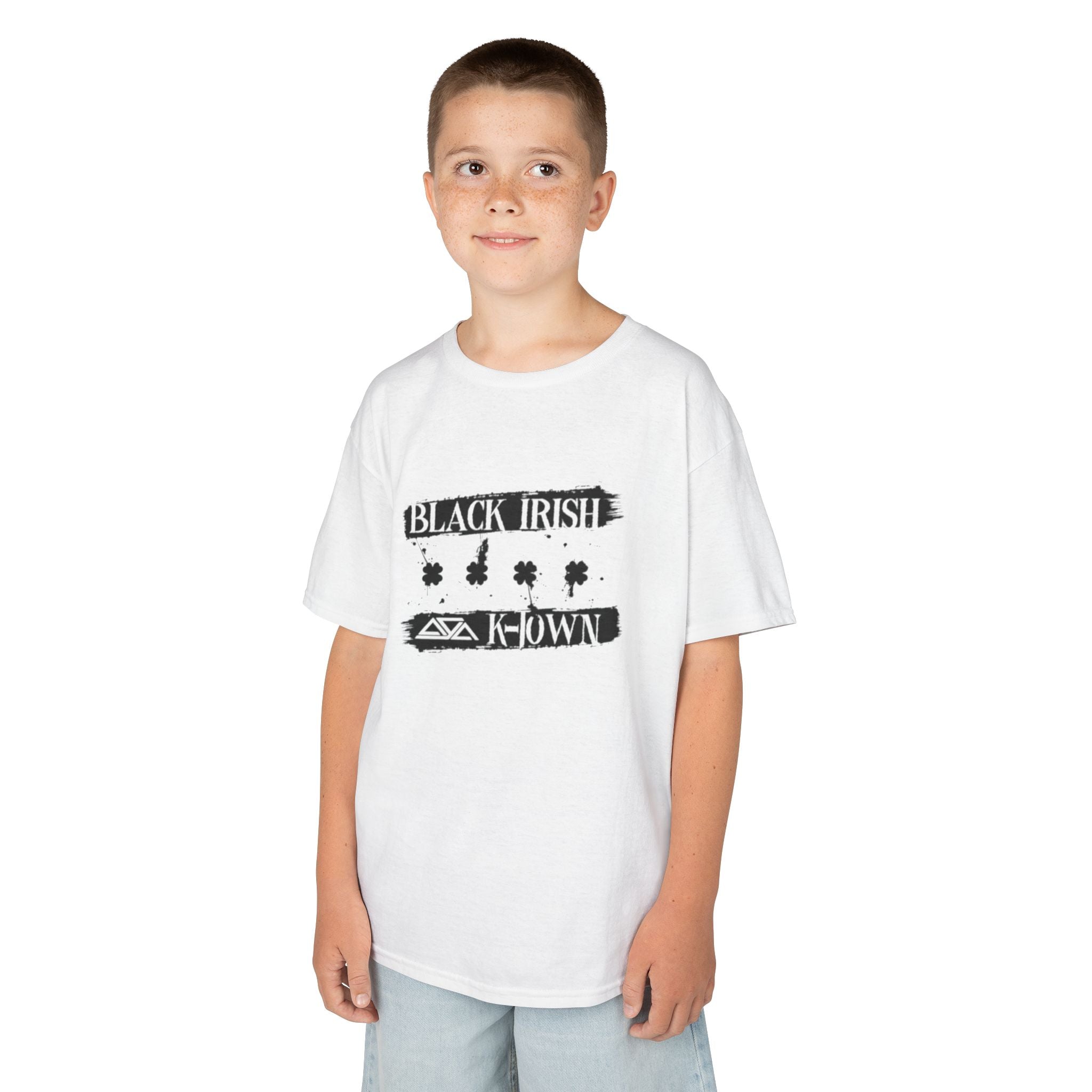 Black Irish Kids Heavy Cotton Tee - Fun & Trendy Tee for Young Adventurers