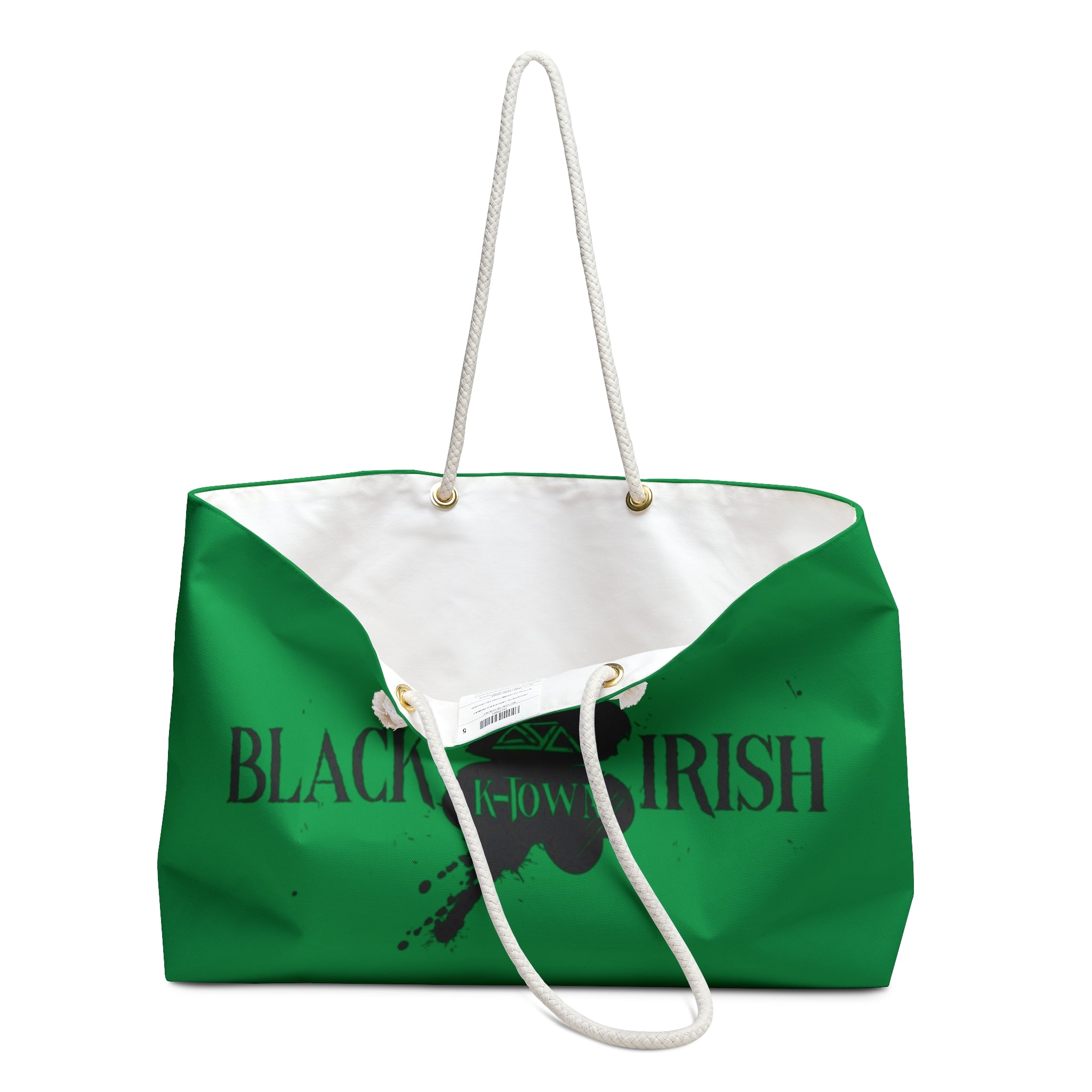 Black Irish Weekender Bag - St. Patrick's Day Travel Tote