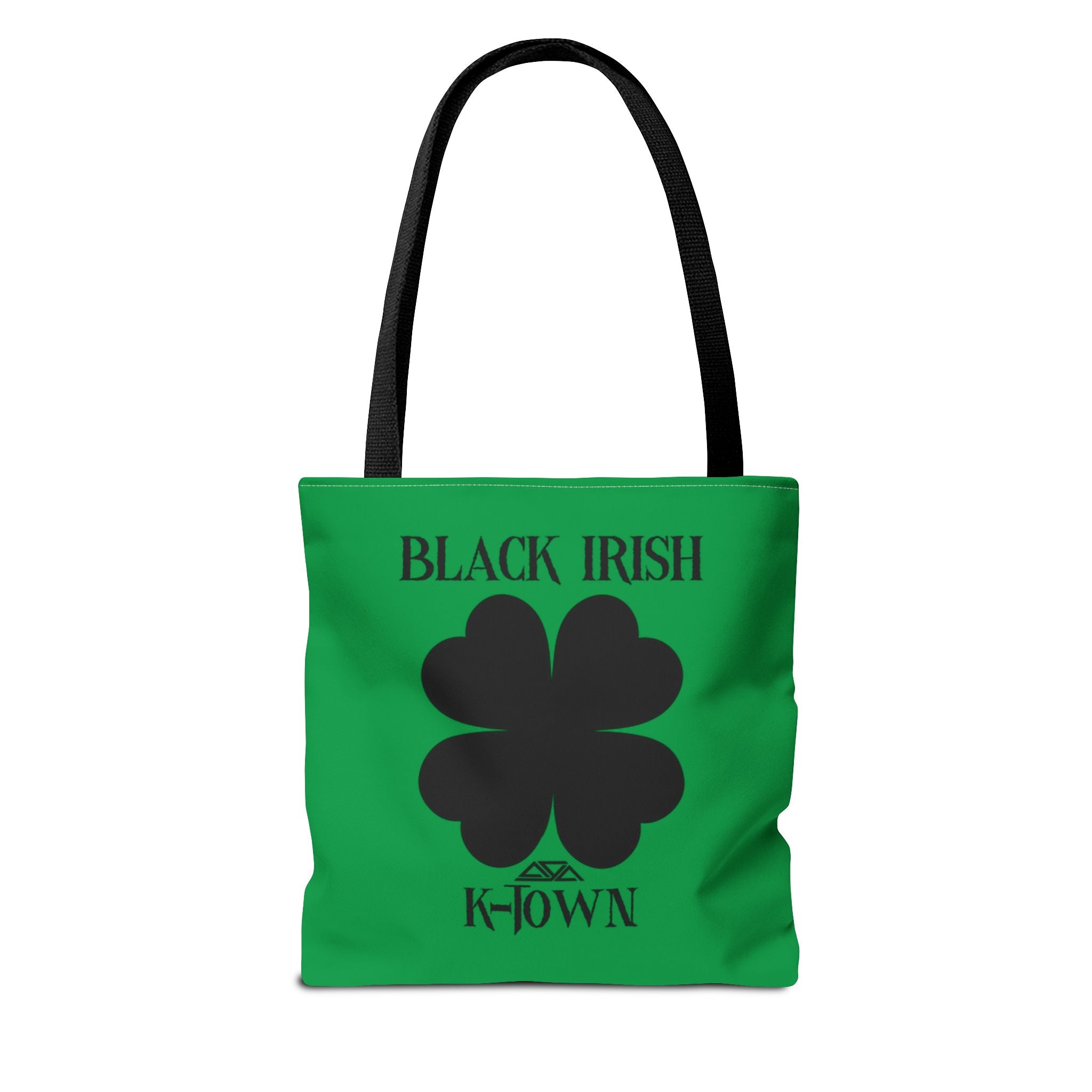 Black Irish K-Town St. Patrick's Day Tote Bag - Fun Green Shamrock Design