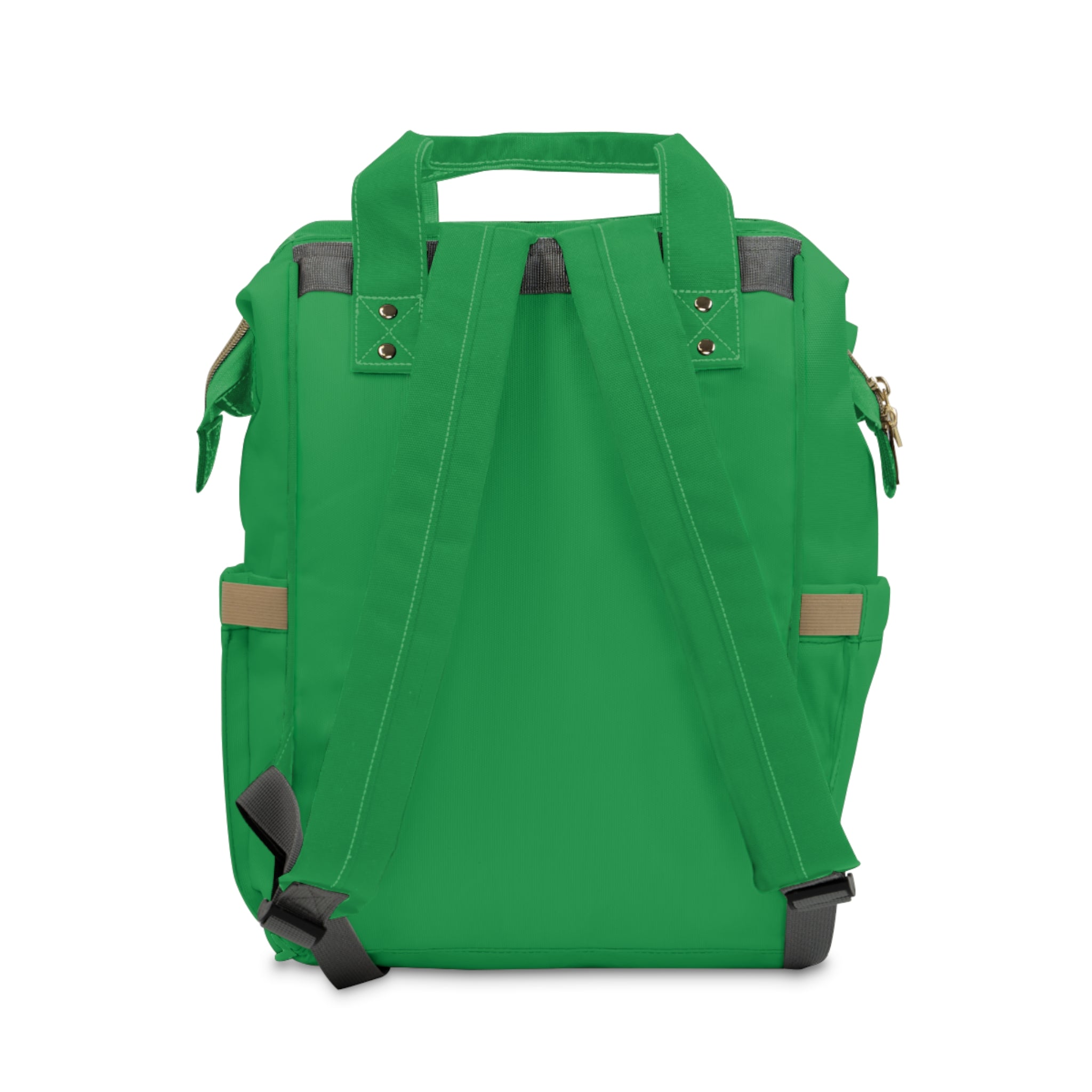 Stylish Green Multifunctional Diaper Backpack | Trendy Baby Bag for Parents