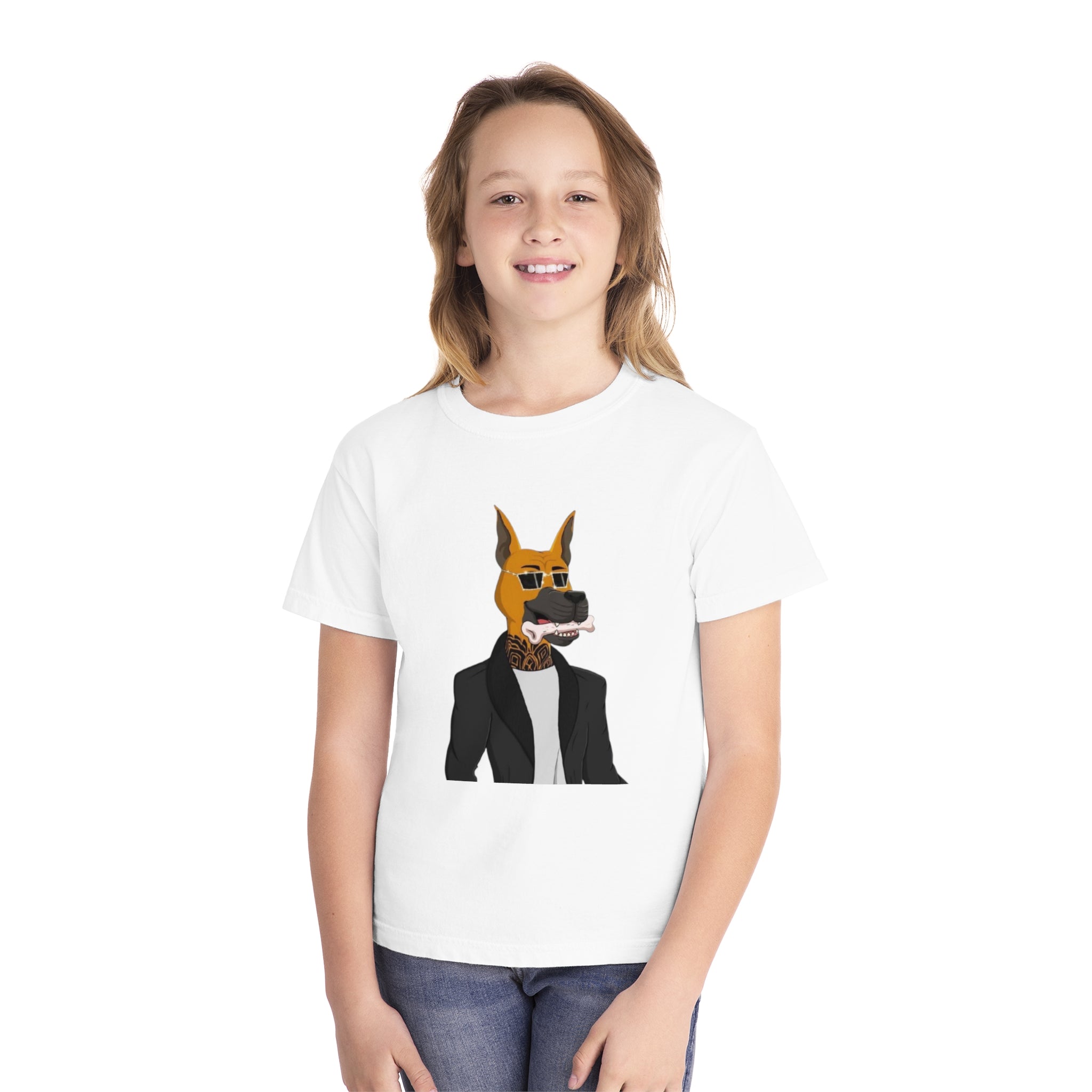 Cool Dog in Shades Youth Midweight Tee