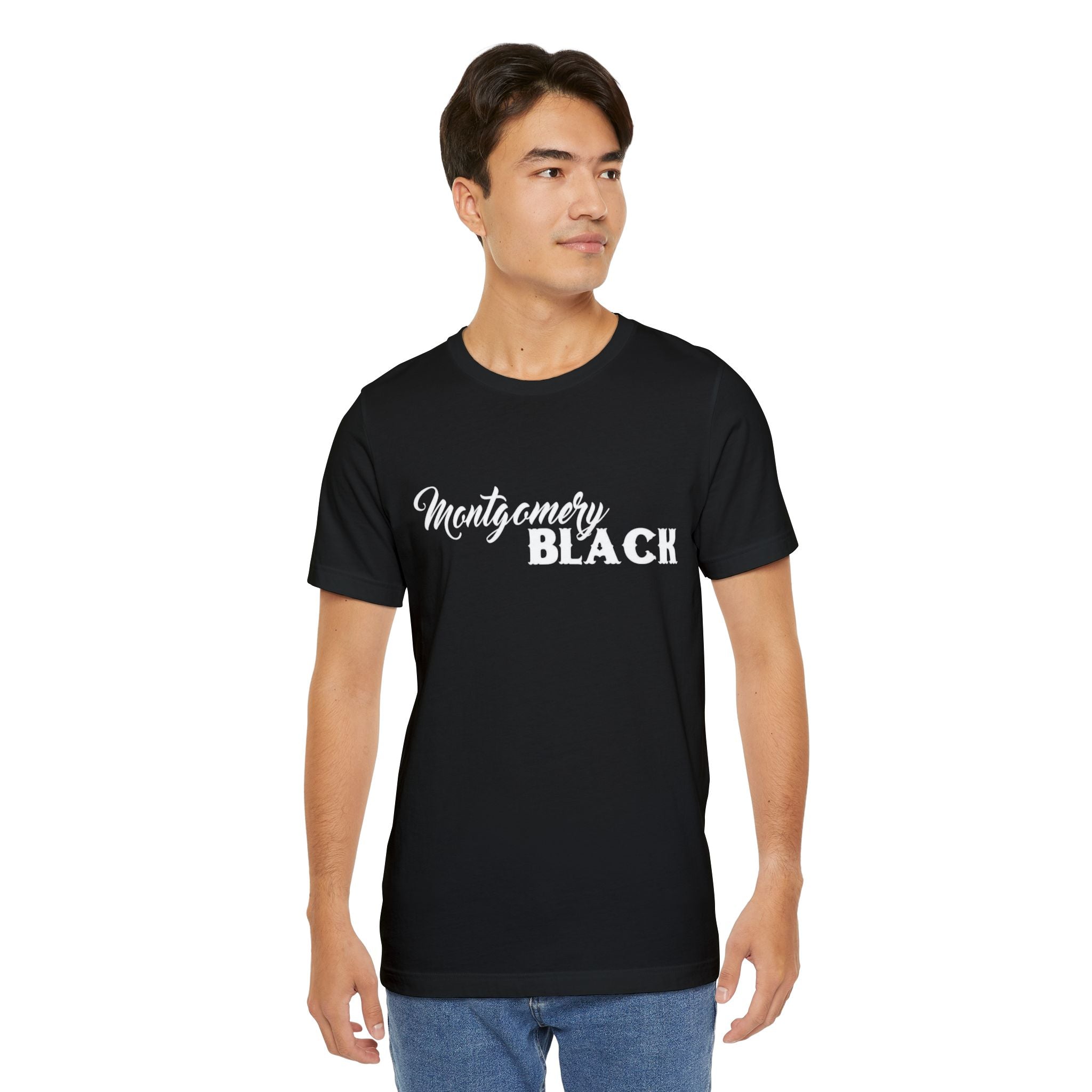 Montgomery Black Unisex Jersey T-Shirt | Casual Cool Graphic Tee