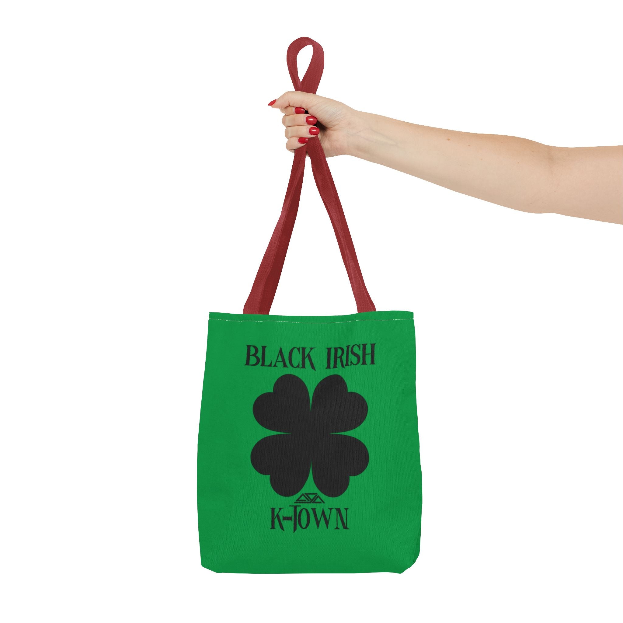 Black Irish K-Town St. Patrick's Day Tote Bag - Fun Green Shamrock Design