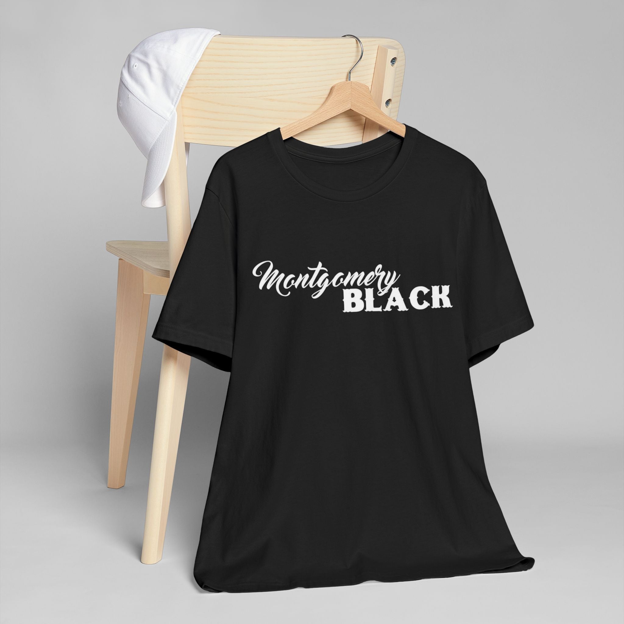 Montgomery Black Unisex Jersey T-Shirt | Casual Cool Graphic Tee