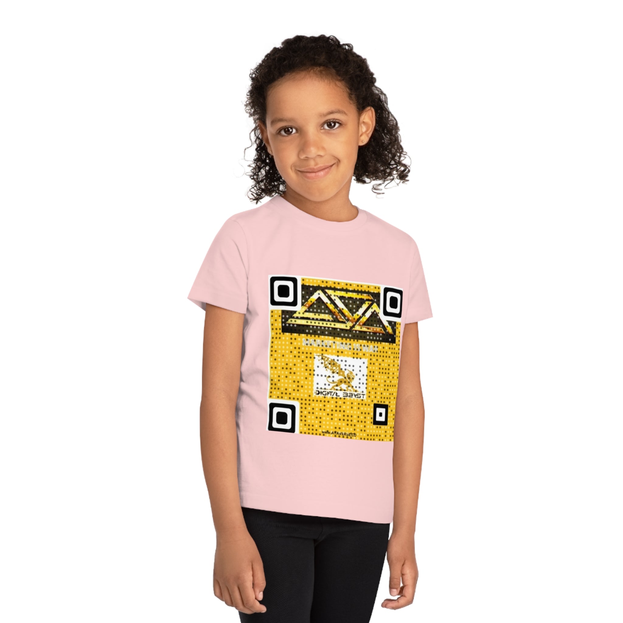 Creative Kids' T-Shirt with QR Code Design